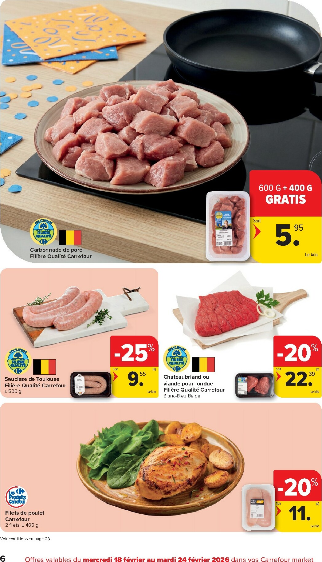 carrefour - De Carrefour Market folder geldig vanaf 18/02/2026 t/m 24/02/2026 - page: 6