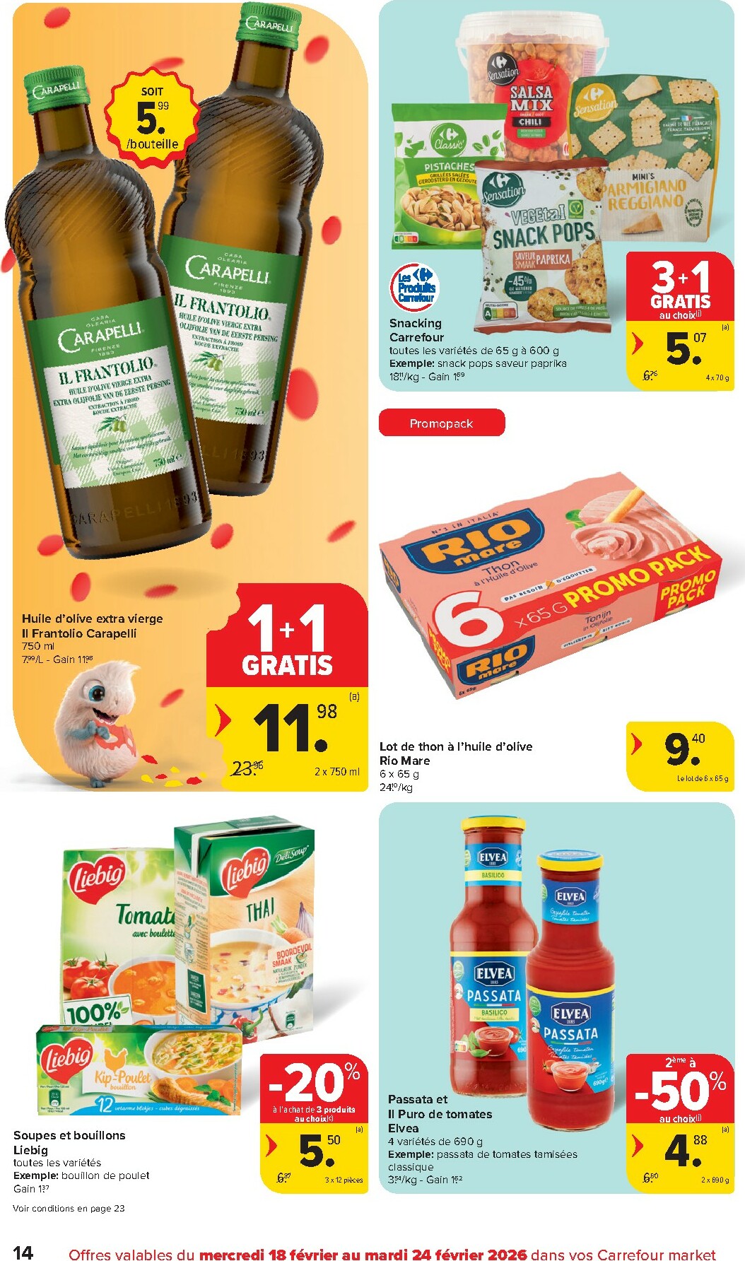 carrefour - De Carrefour Market folder geldig vanaf 18/02/2026 t/m 24/02/2026 - page: 14