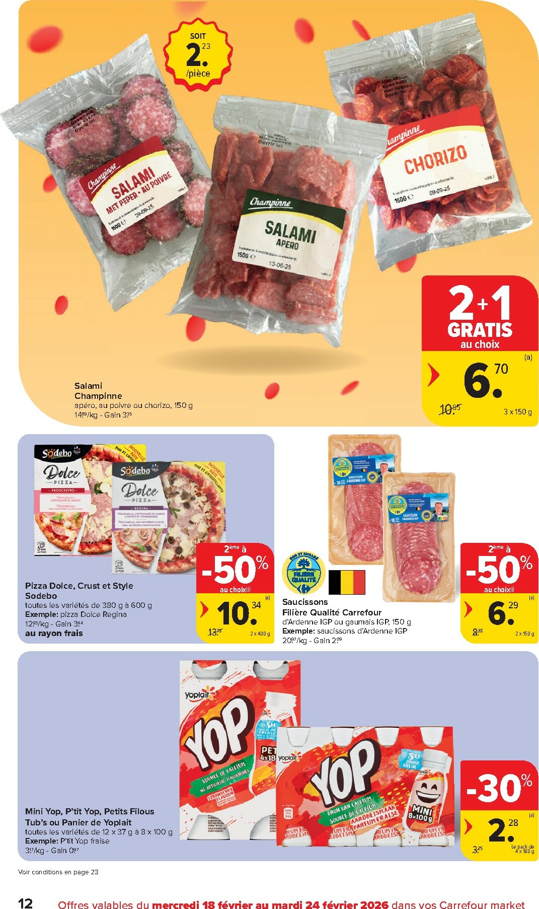 carrefour - De Carrefour Market folder geldig vanaf 18/02/2026 t/m 24/02/2026 - page: 12