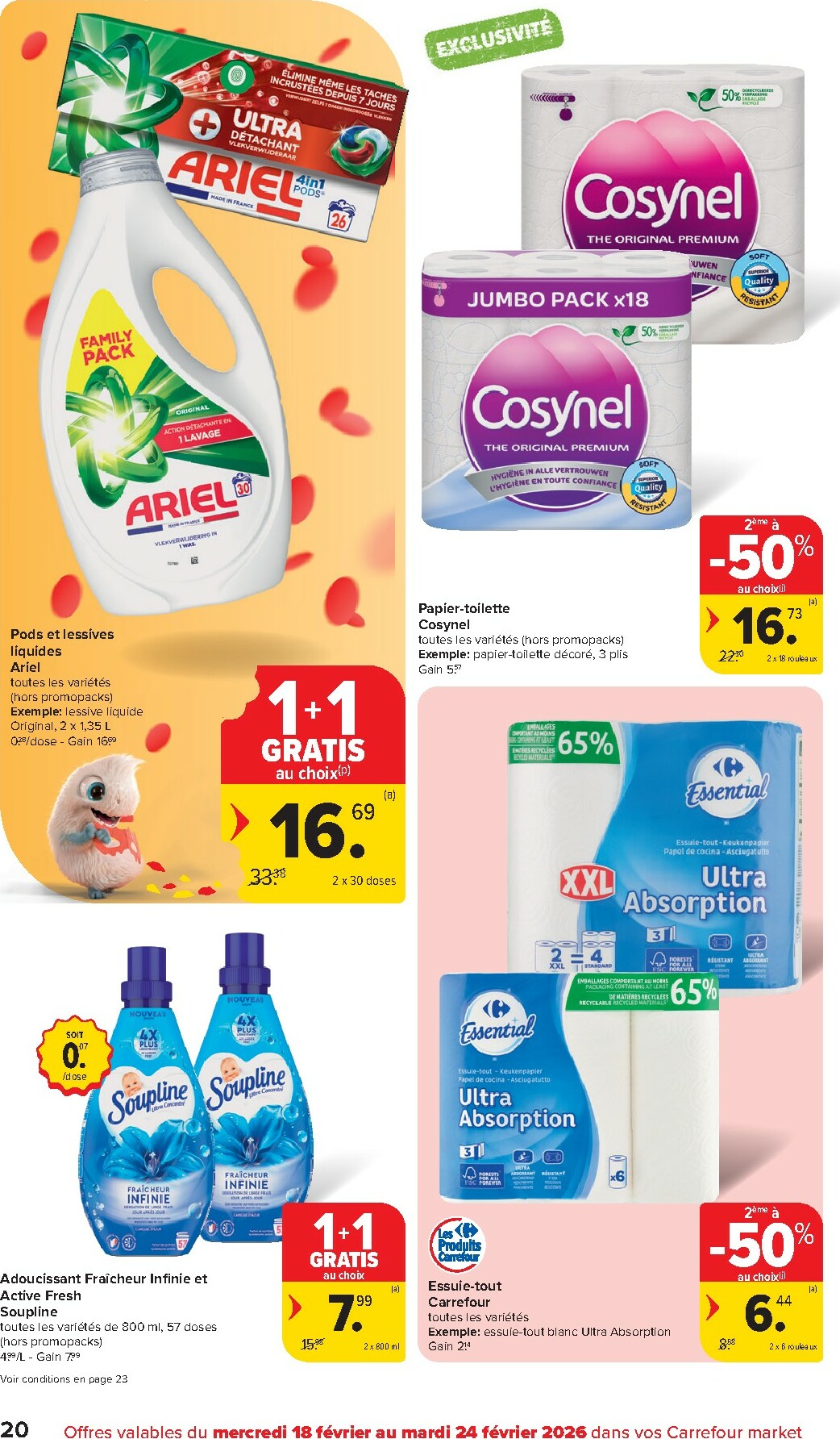 carrefour - De Carrefour Market folder geldig vanaf 18/02/2026 t/m 24/02/2026 - page: 20