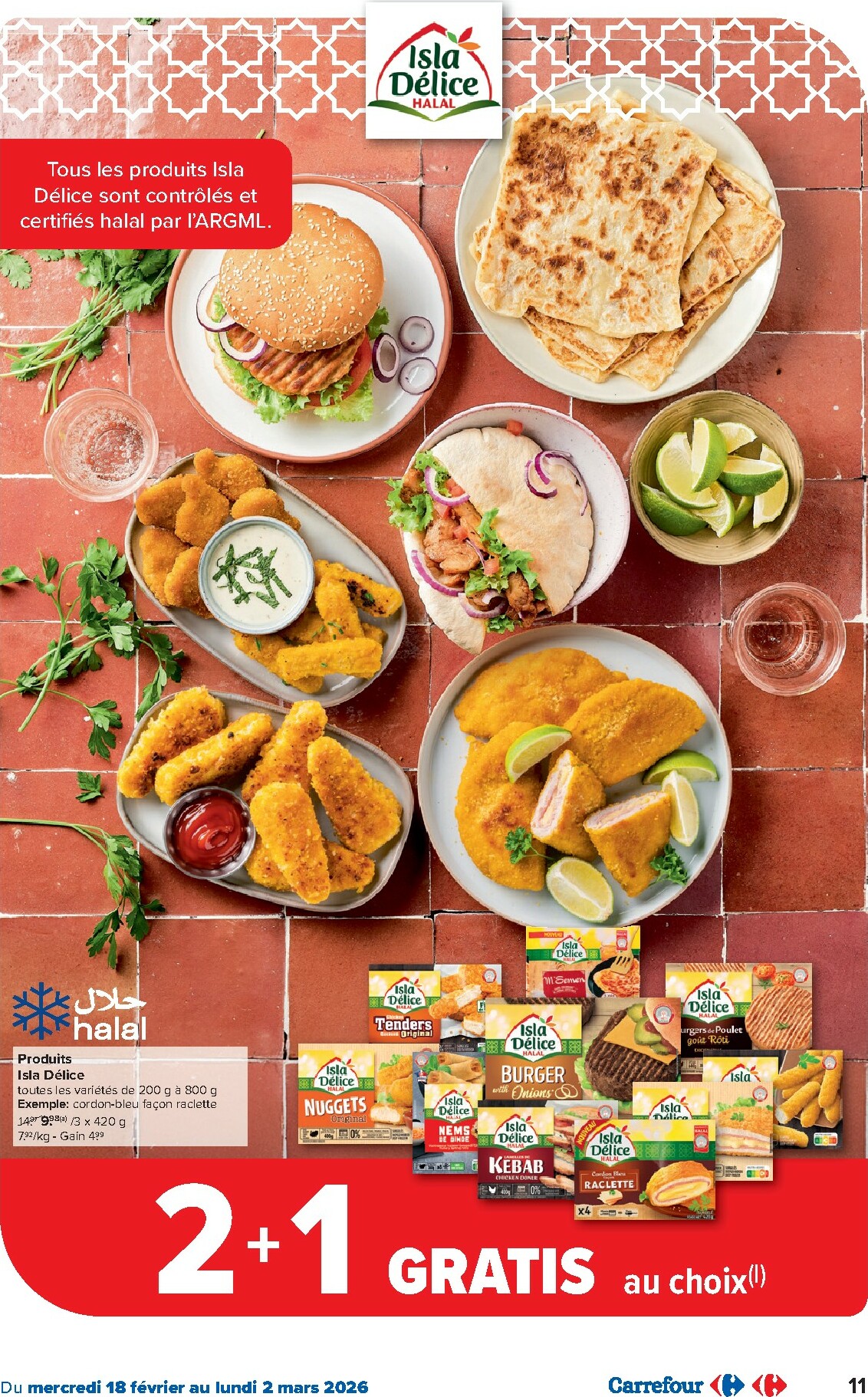 carrefour - De Carrefour - Saveurs d'Orient folder geldig vanaf 18/02/2026 t/m 02/03/2026 - page: 11