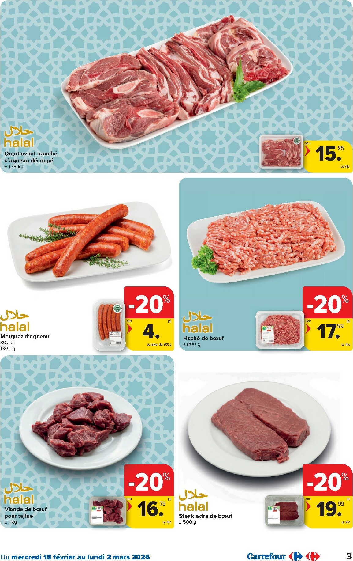 carrefour - De Carrefour - Saveurs d'Orient folder geldig vanaf 18/02/2026 t/m 02/03/2026 - page: 3