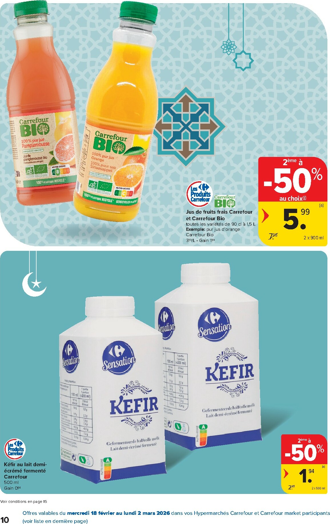 carrefour - De Carrefour - Saveurs d'Orient folder geldig vanaf 18/02/2026 t/m 02/03/2026 - page: 10