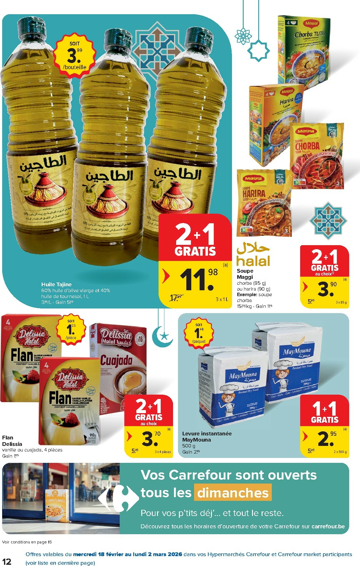 carrefour - De Carrefour - Saveurs d'Orient folder geldig vanaf 18/02/2026 t/m 02/03/2026 - page: 12