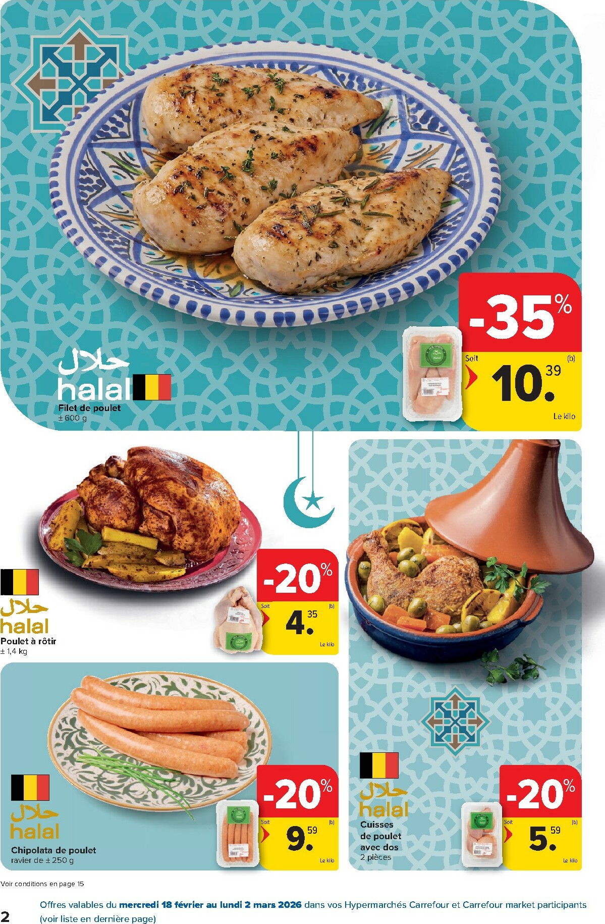 carrefour - De Carrefour - Saveurs d'Orient folder geldig vanaf 18/02/2026 t/m 02/03/2026 - page: 2