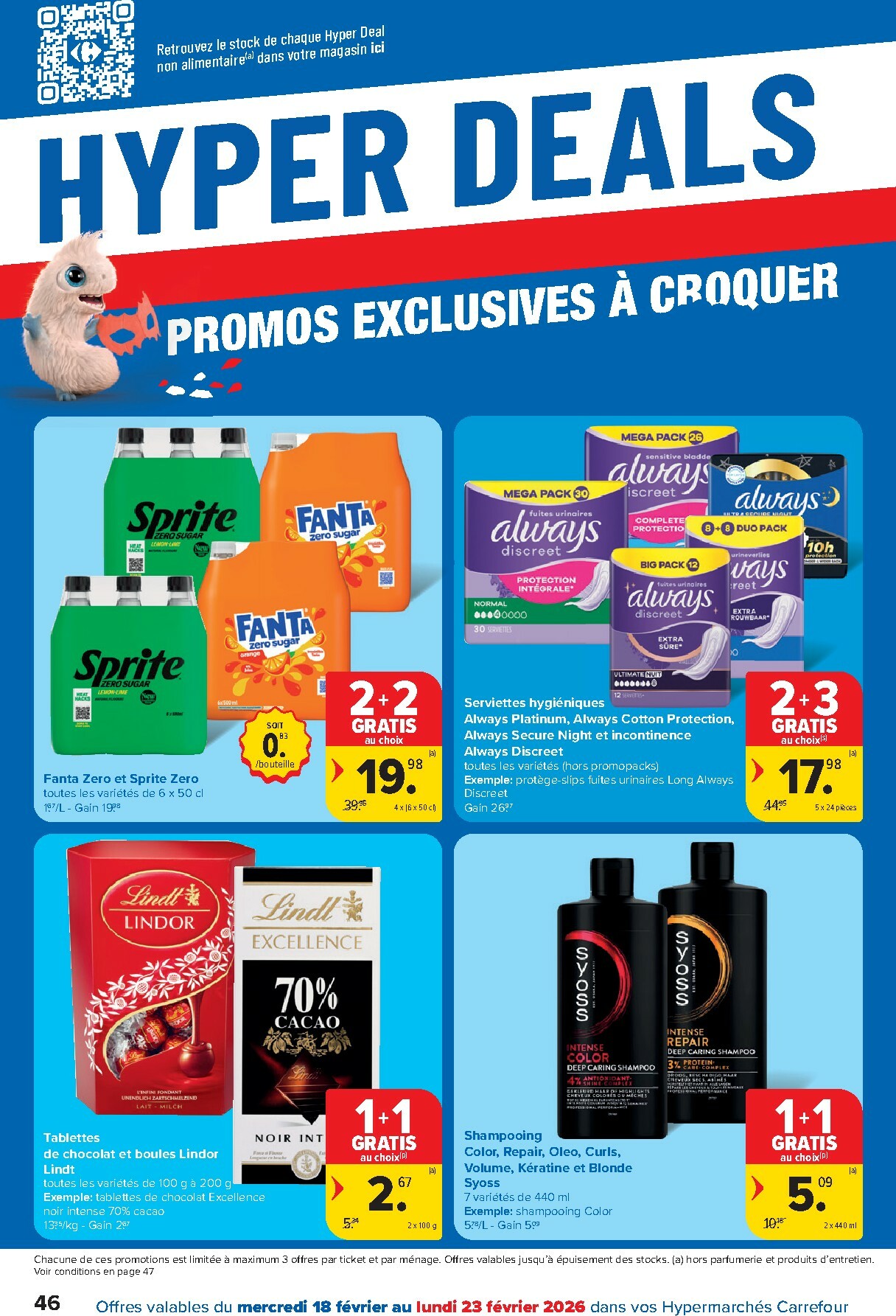 carrefour - De Carrefour Hypermarchés folder geldig vanaf 18/02/2026 t/m 02/03/2026 - page: 46