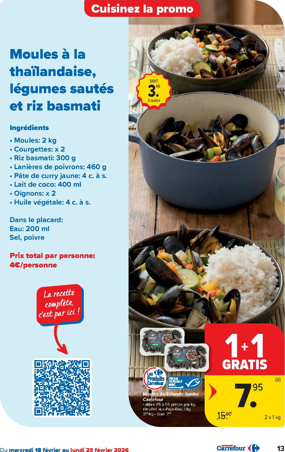 carrefour - De Carrefour Hypermarchés folder geldig vanaf 18/02/2026 t/m 02/03/2026 - page: 13