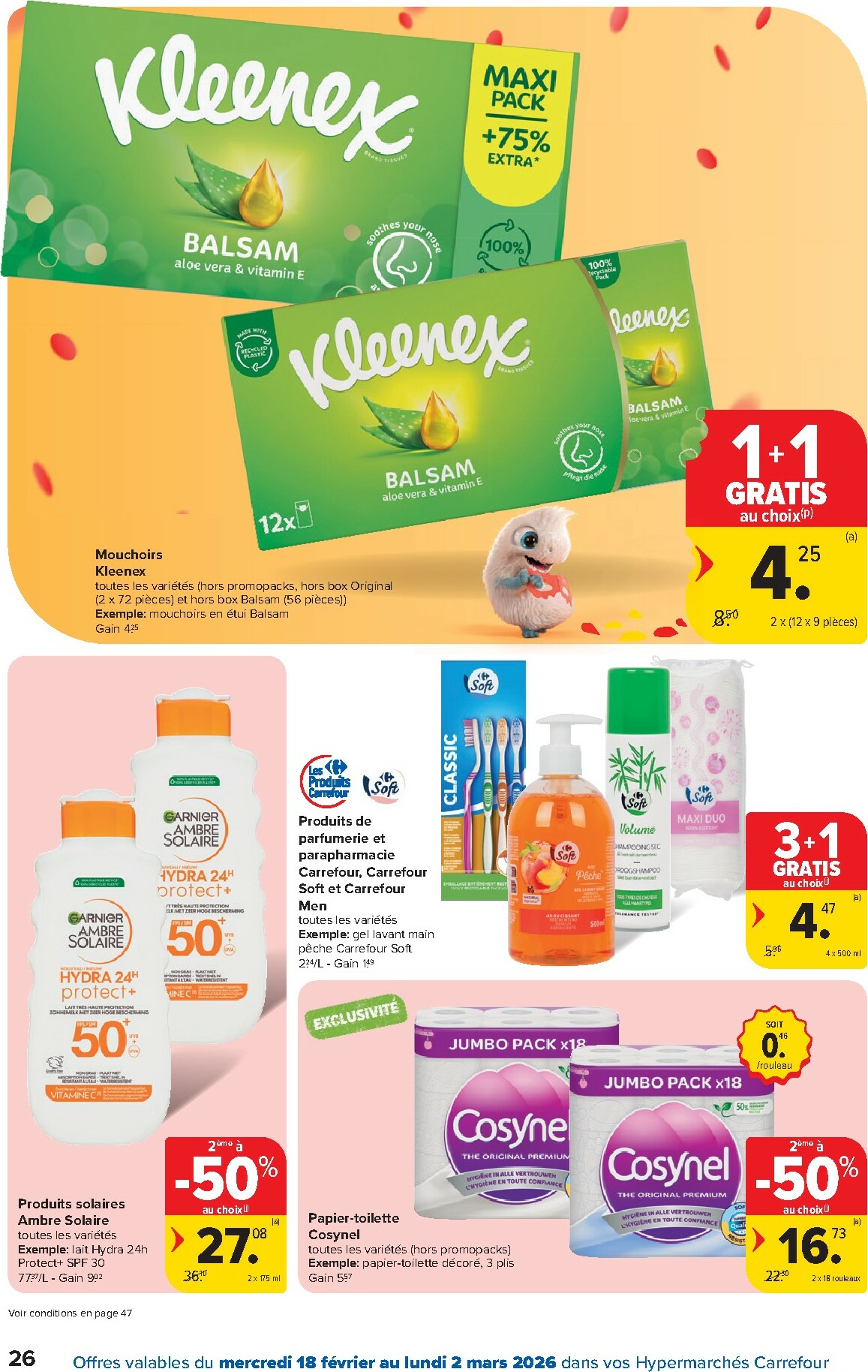 carrefour - De Carrefour Hypermarchés folder geldig vanaf 18/02/2026 t/m 02/03/2026 - page: 26
