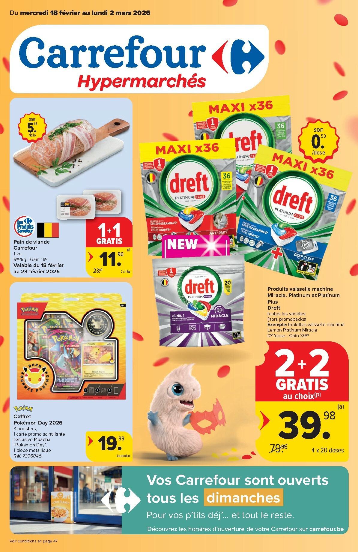 carrefour - De Carrefour Hypermarchés folder geldig vanaf 18/02/2026 t/m 02/03/2026