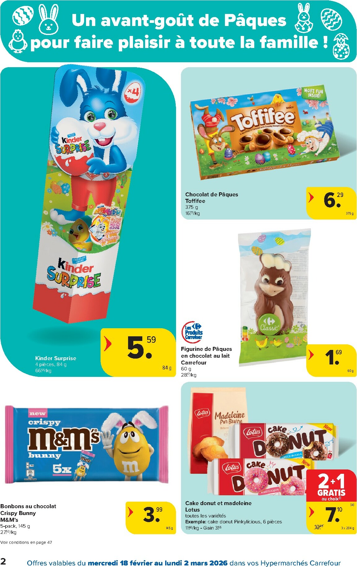carrefour - De Carrefour Hypermarchés folder geldig vanaf 18/02/2026 t/m 02/03/2026 - page: 2