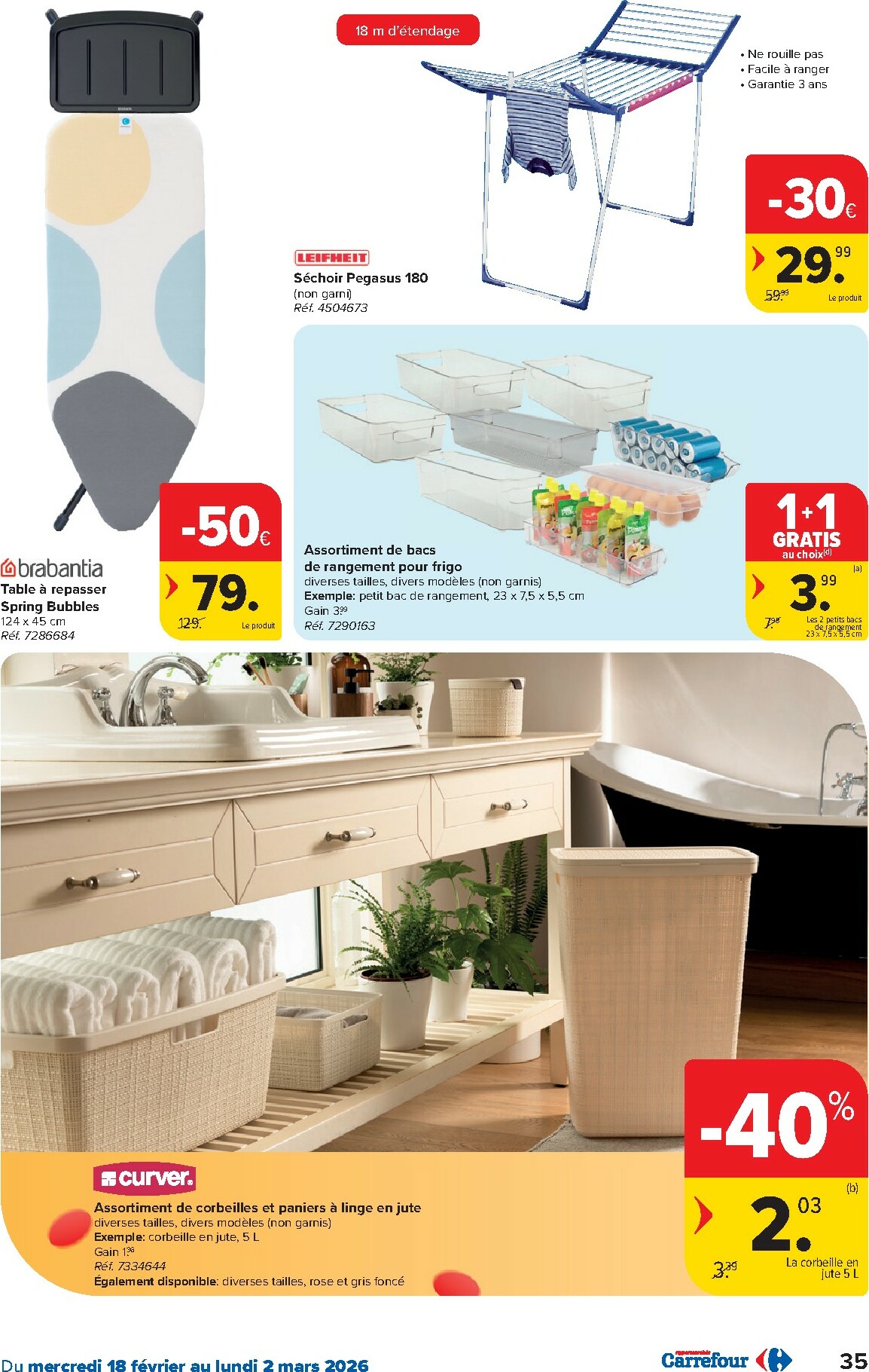 carrefour - De Carrefour Hypermarchés folder geldig vanaf 18/02/2026 t/m 02/03/2026 - page: 35