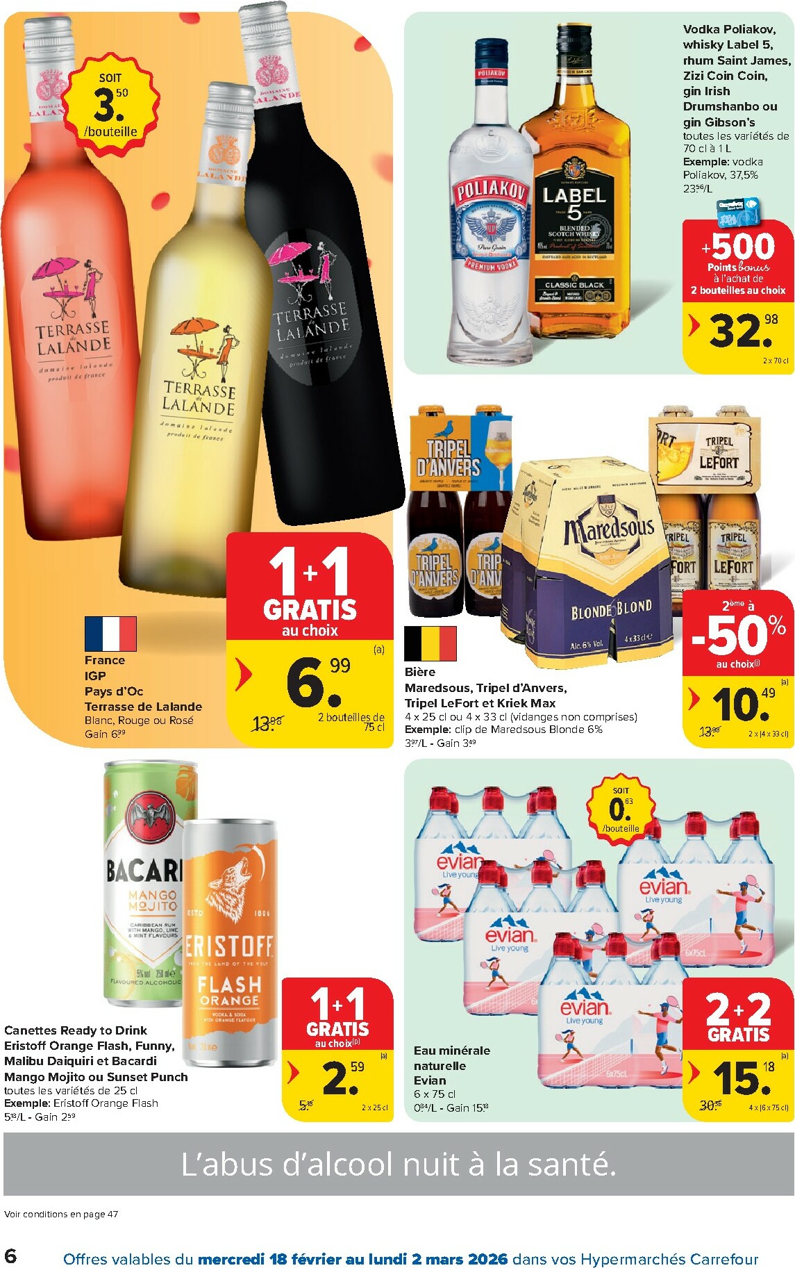 carrefour - De Carrefour Hypermarchés folder geldig vanaf 18/02/2026 t/m 02/03/2026 - page: 6