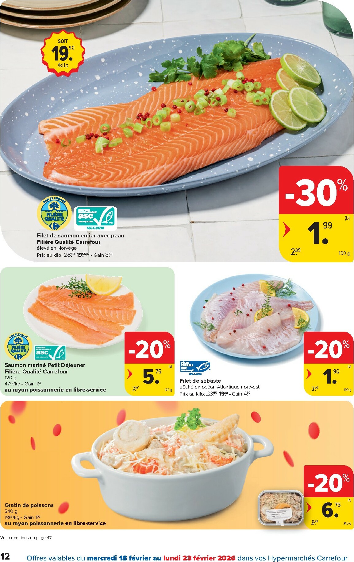carrefour - De Carrefour Hypermarchés folder geldig vanaf 18/02/2026 t/m 02/03/2026 - page: 12