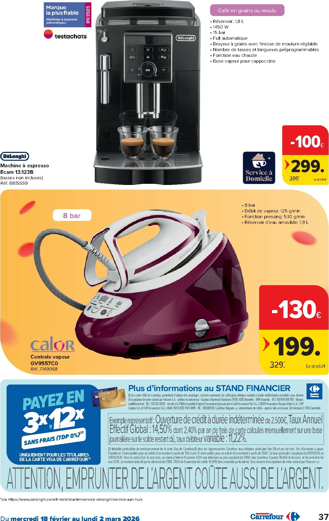 carrefour - De Carrefour Hypermarchés folder geldig vanaf 18/02/2026 t/m 02/03/2026 - page: 37