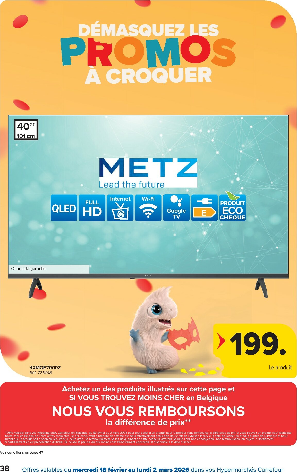 carrefour - De Carrefour Hypermarchés folder geldig vanaf 18/02/2026 t/m 02/03/2026 - page: 38