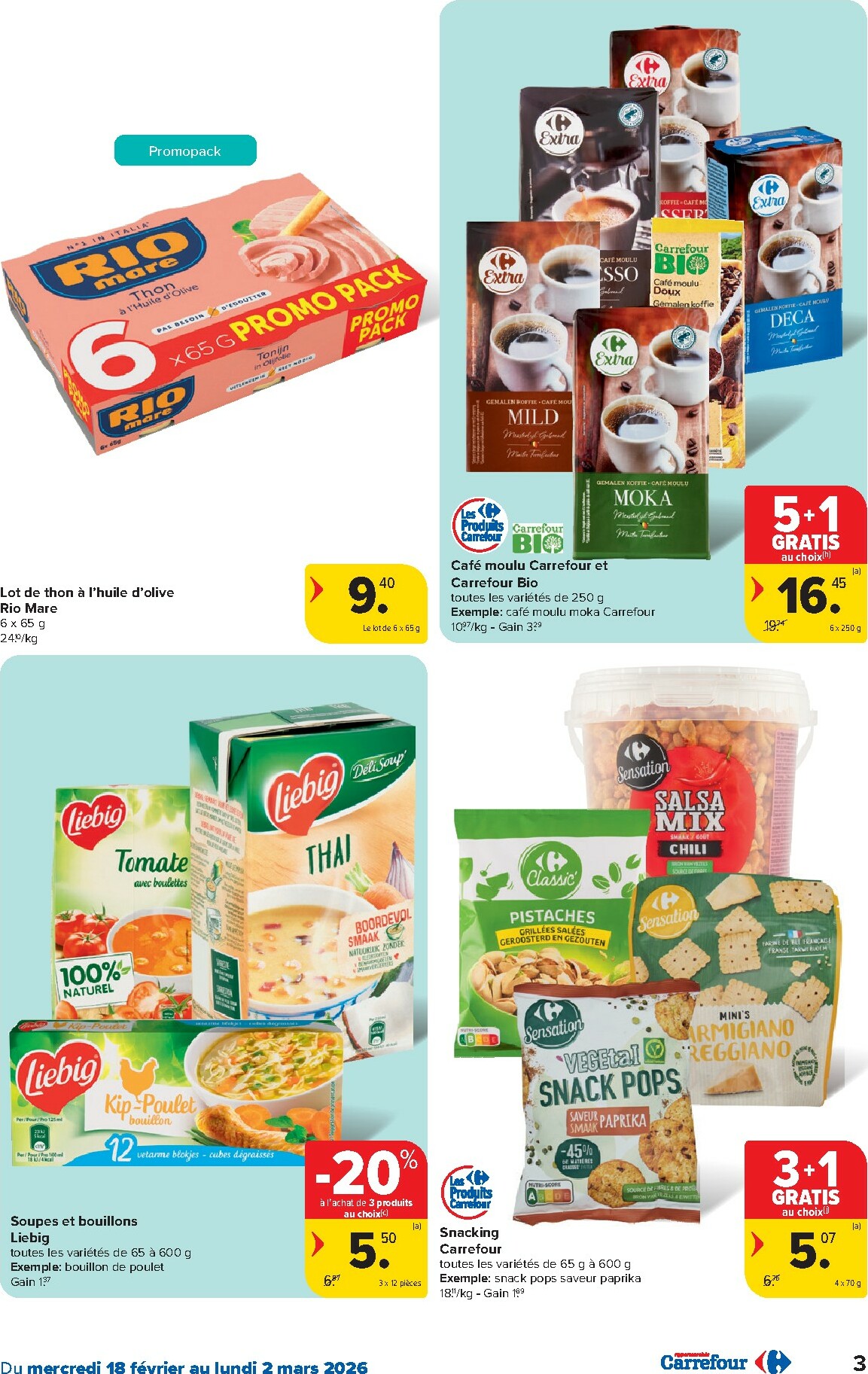 carrefour - De Carrefour Hypermarchés folder geldig vanaf 18/02/2026 t/m 02/03/2026 - page: 3