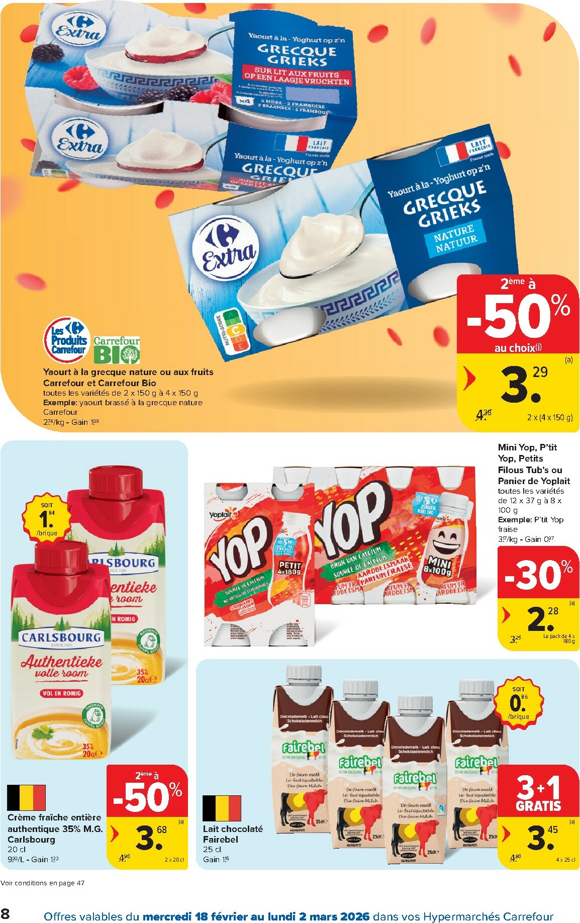 carrefour - De Carrefour Hypermarchés folder geldig vanaf 18/02/2026 t/m 02/03/2026 - page: 8