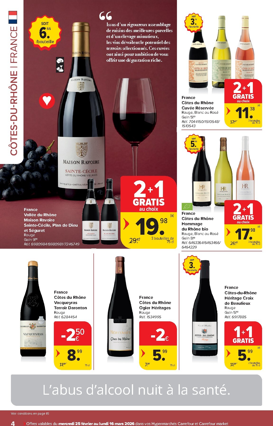 carrefour - De Carrefour - Vins folder geldig vanaf 25/02/2026 t/m 16/03/2026 - page: 4