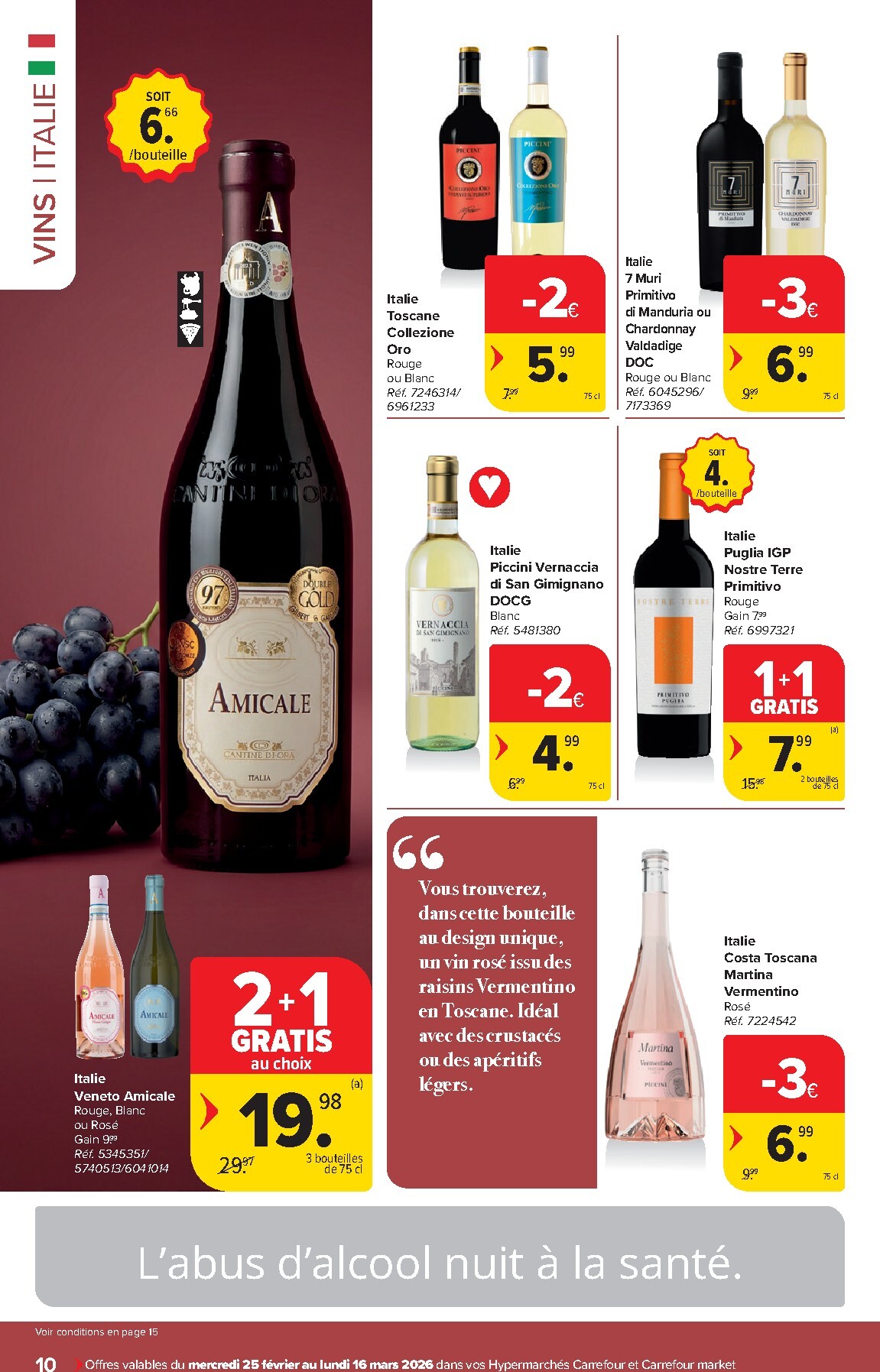 carrefour - De Carrefour - Vins folder geldig vanaf 25/02/2026 t/m 16/03/2026 - page: 10