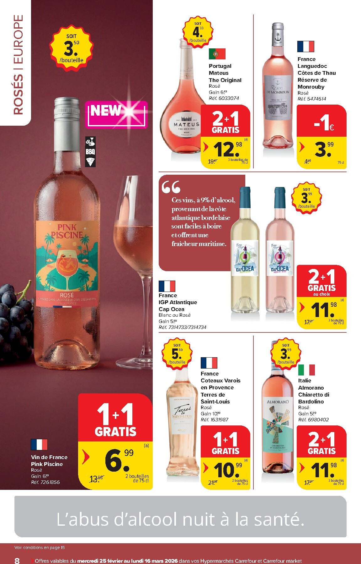 carrefour - De Carrefour - Vins folder geldig vanaf 25/02/2026 t/m 16/03/2026 - page: 8
