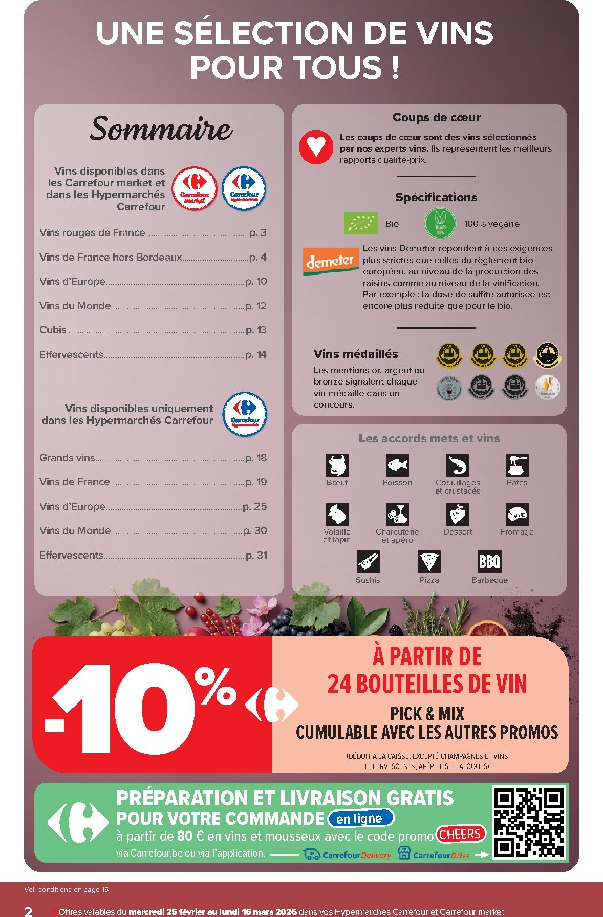 carrefour - De Carrefour - Vins folder geldig vanaf 25/02/2026 t/m 16/03/2026 - page: 2