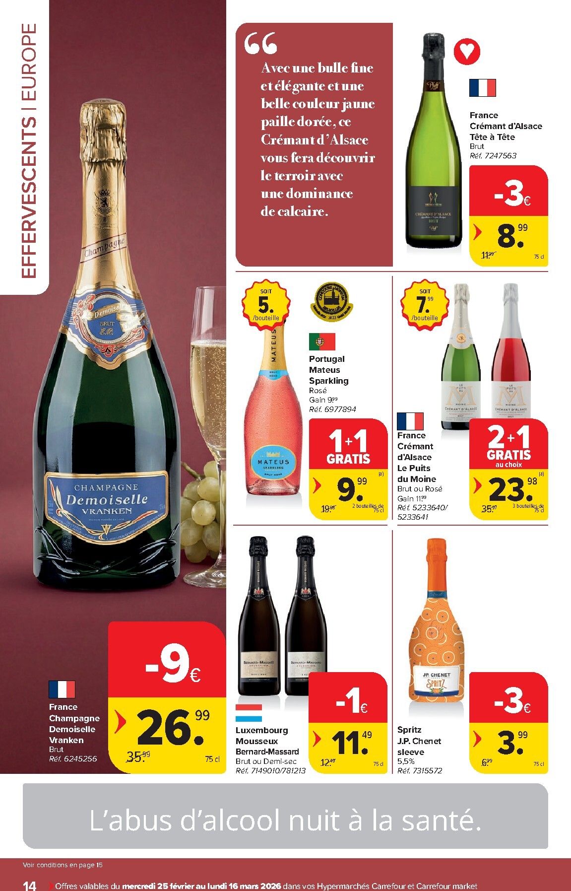 carrefour - De Carrefour - Vins folder geldig vanaf 25/02/2026 t/m 16/03/2026 - page: 14