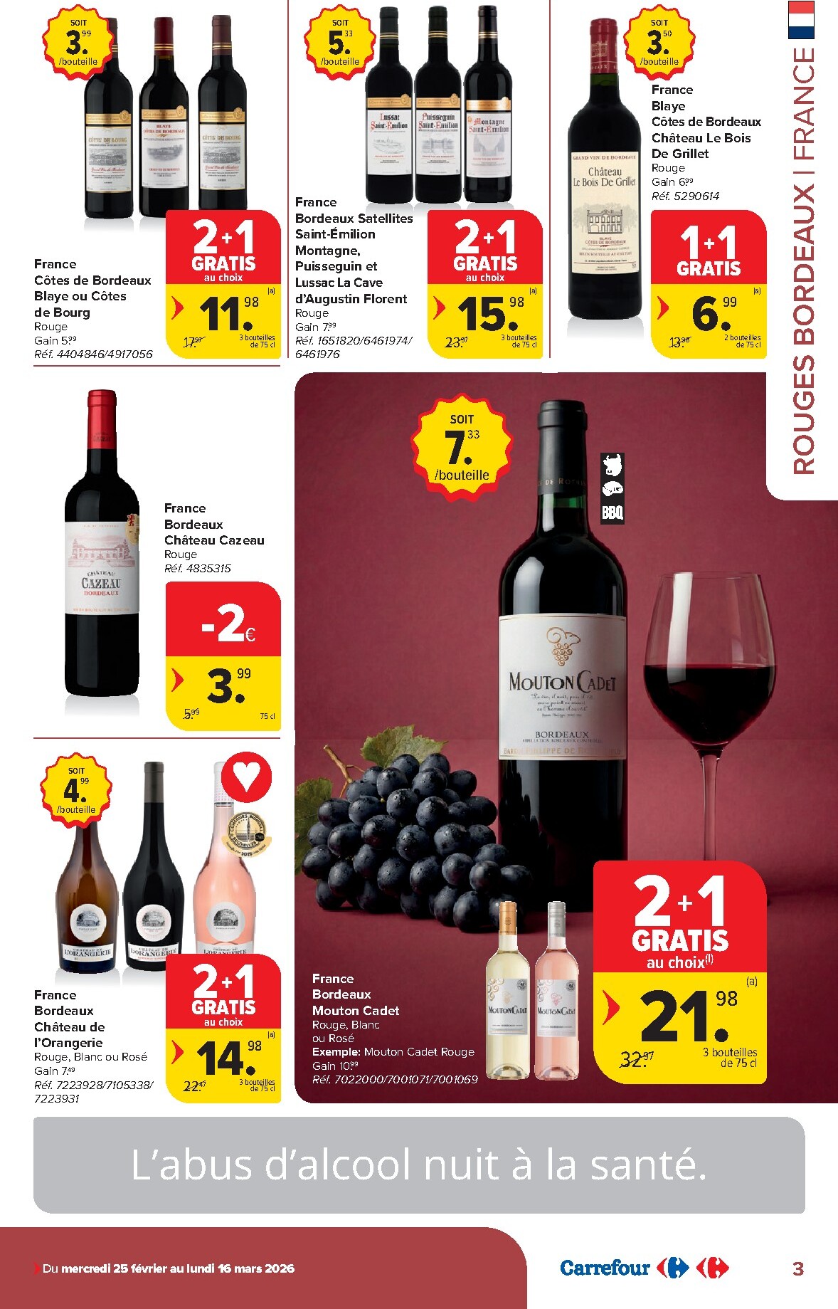 carrefour - De Carrefour - Vins folder geldig vanaf 25/02/2026 t/m 16/03/2026 - page: 3