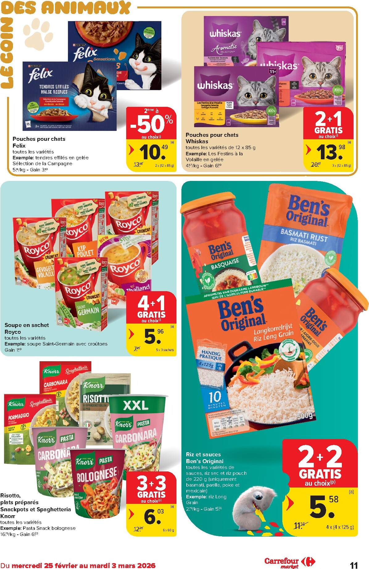 carrefour - De Carrefour Market folder geldig vanaf 25/02/2026 t/m 03/03/2026 - page: 11