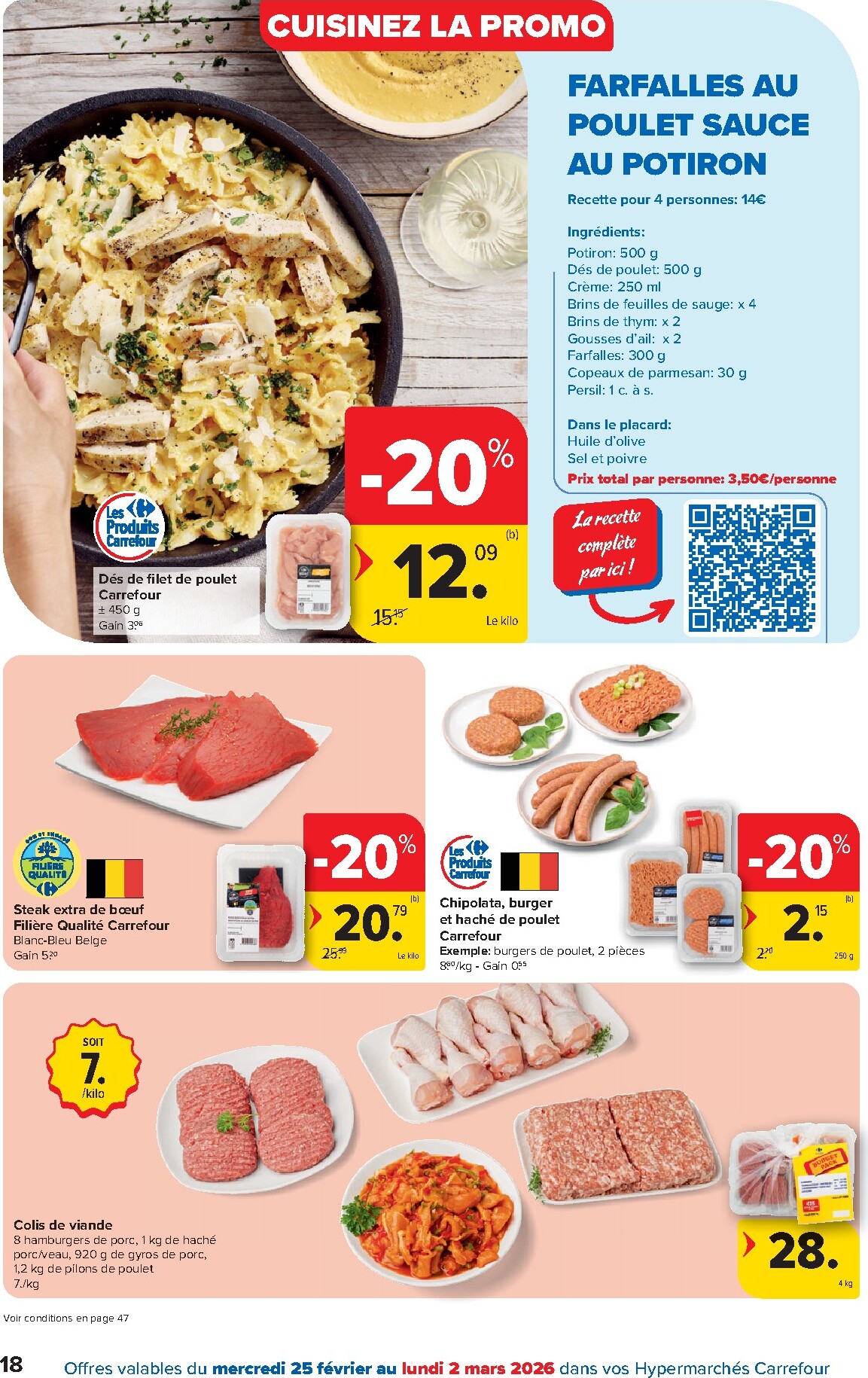 carrefour - De Carrefour Hypermarchés folder geldig vanaf 25/02/2026 t/m 09/03/2026 - page: 18