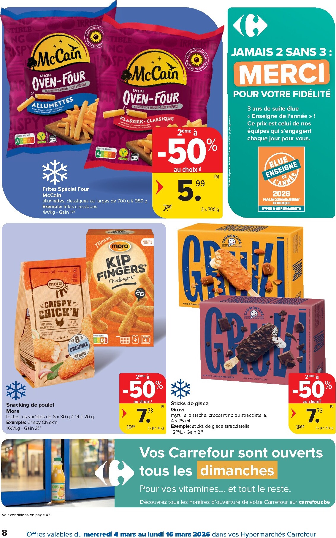 carrefour - De Carrefour Hypermarchés folder geldig vanaf 04/03/2026 t/m 16/03/2026 - page: 8