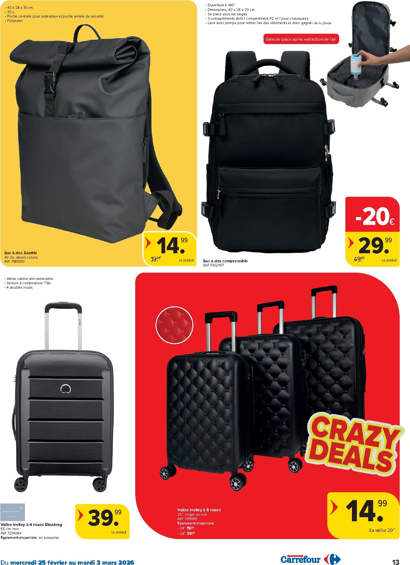 carrefour - De Carrefour Hypermarchés - Crazy Deals folder geldig vanaf 25/02/2026 t/m 03/03/2026 - page: 13
