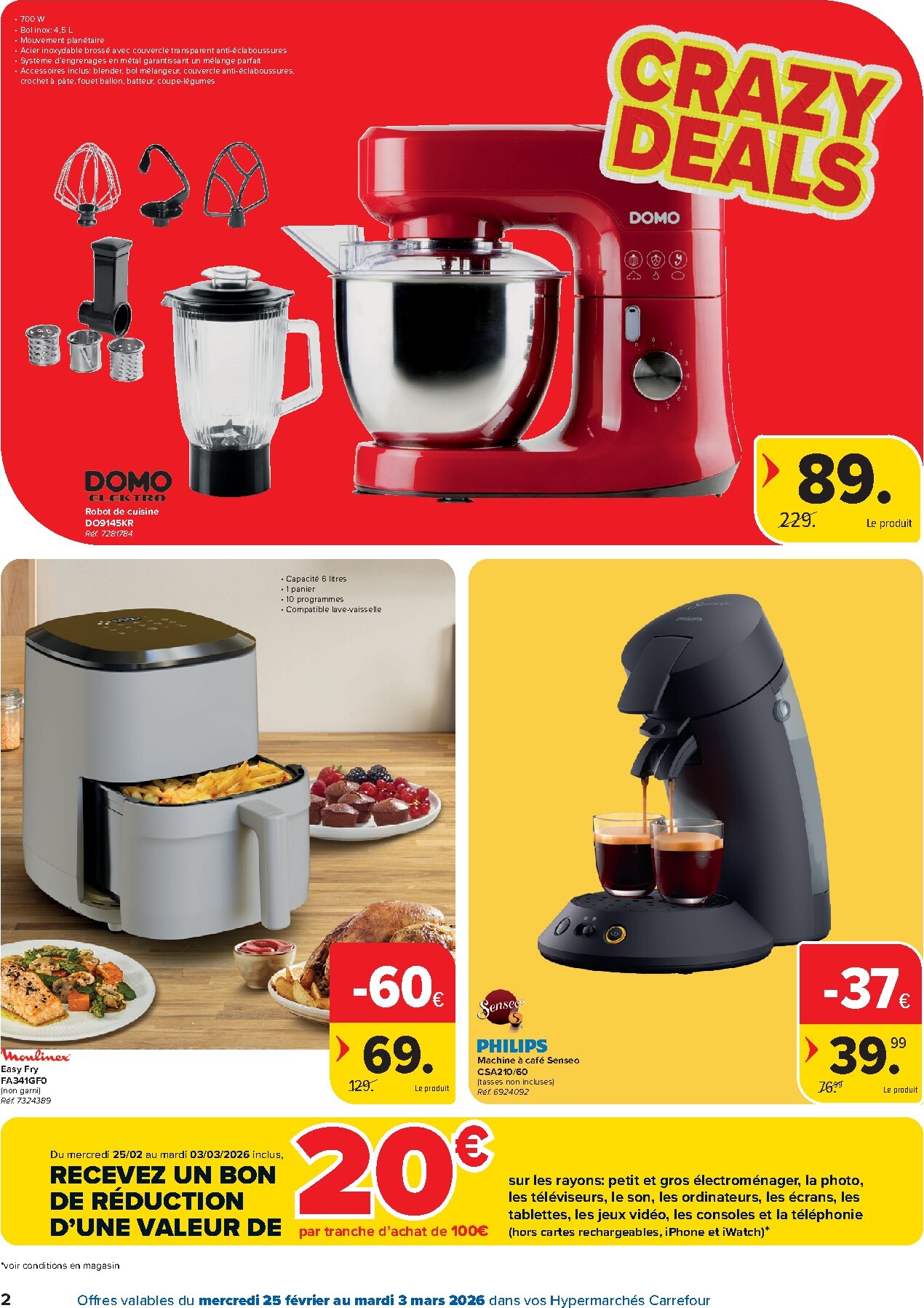 carrefour - De Carrefour Hypermarchés - Crazy Deals folder geldig vanaf 25/02/2026 t/m 03/03/2026 - page: 2