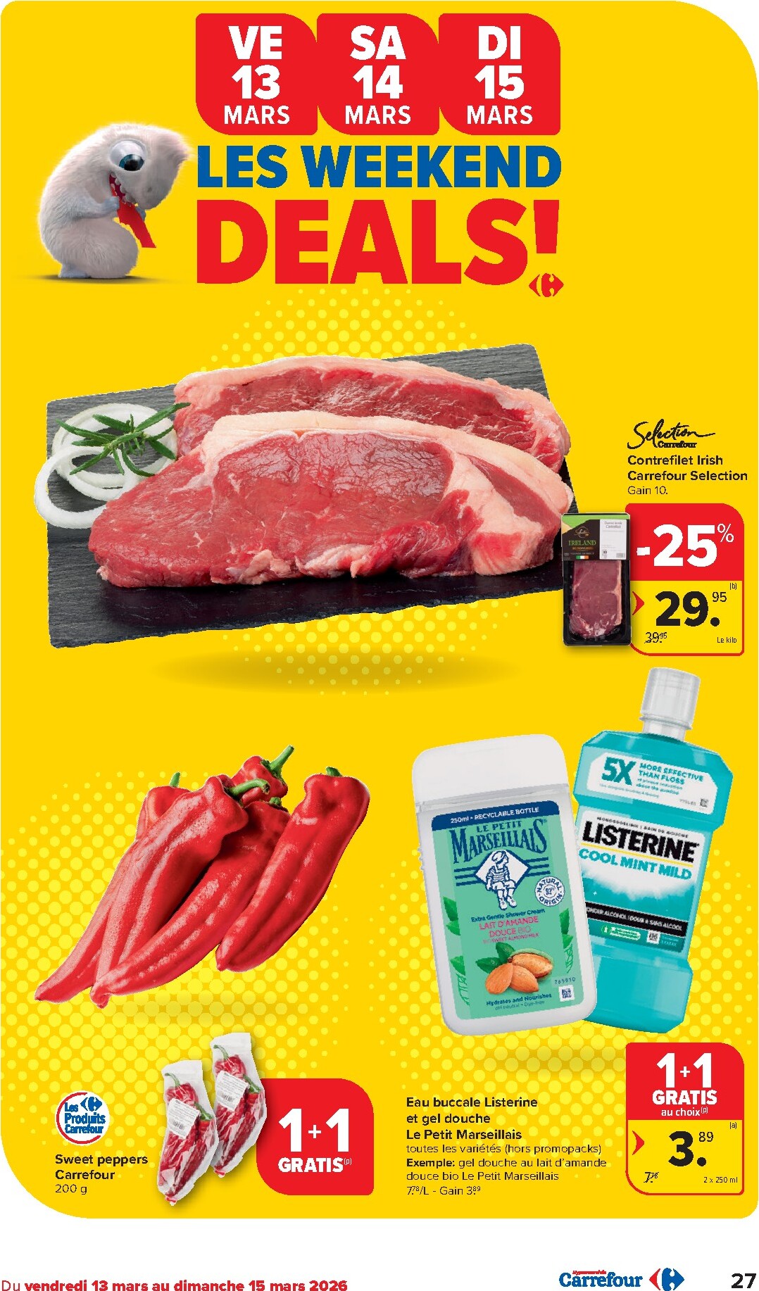 carrefour - De Carrefour Hypermarchés folder geldig vanaf 11/03/2026 t/m 23/03/2026 - page: 27