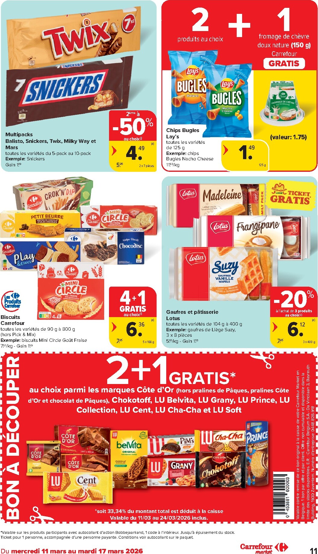carrefour - De Carrefour Market folder geldig vanaf 11/03/2026 t/m 17/03/2026 - page: 11