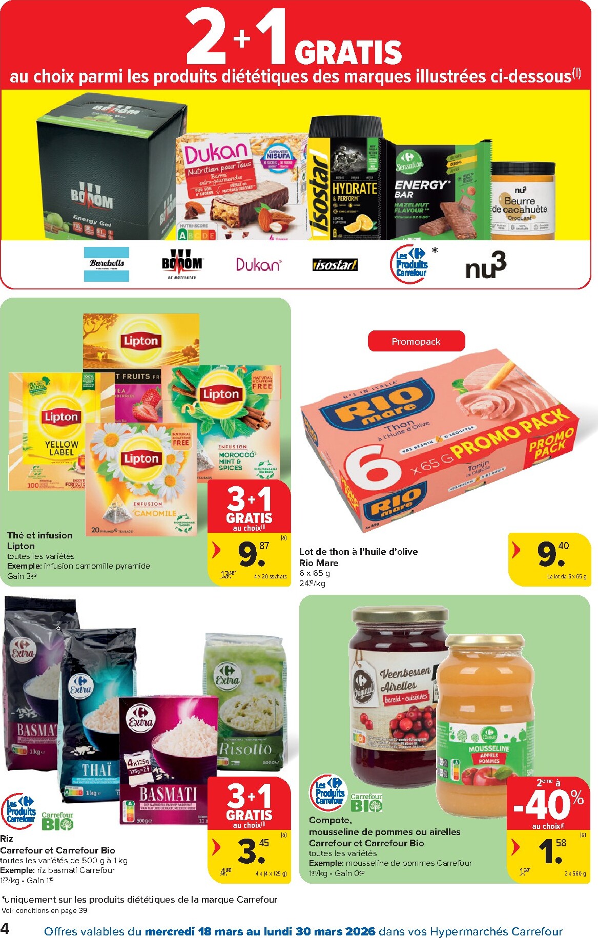carrefour - De Carrefour Hypermarchés folder geldig vanaf 18/03/2026 t/m 30/03/2026 - page: 4