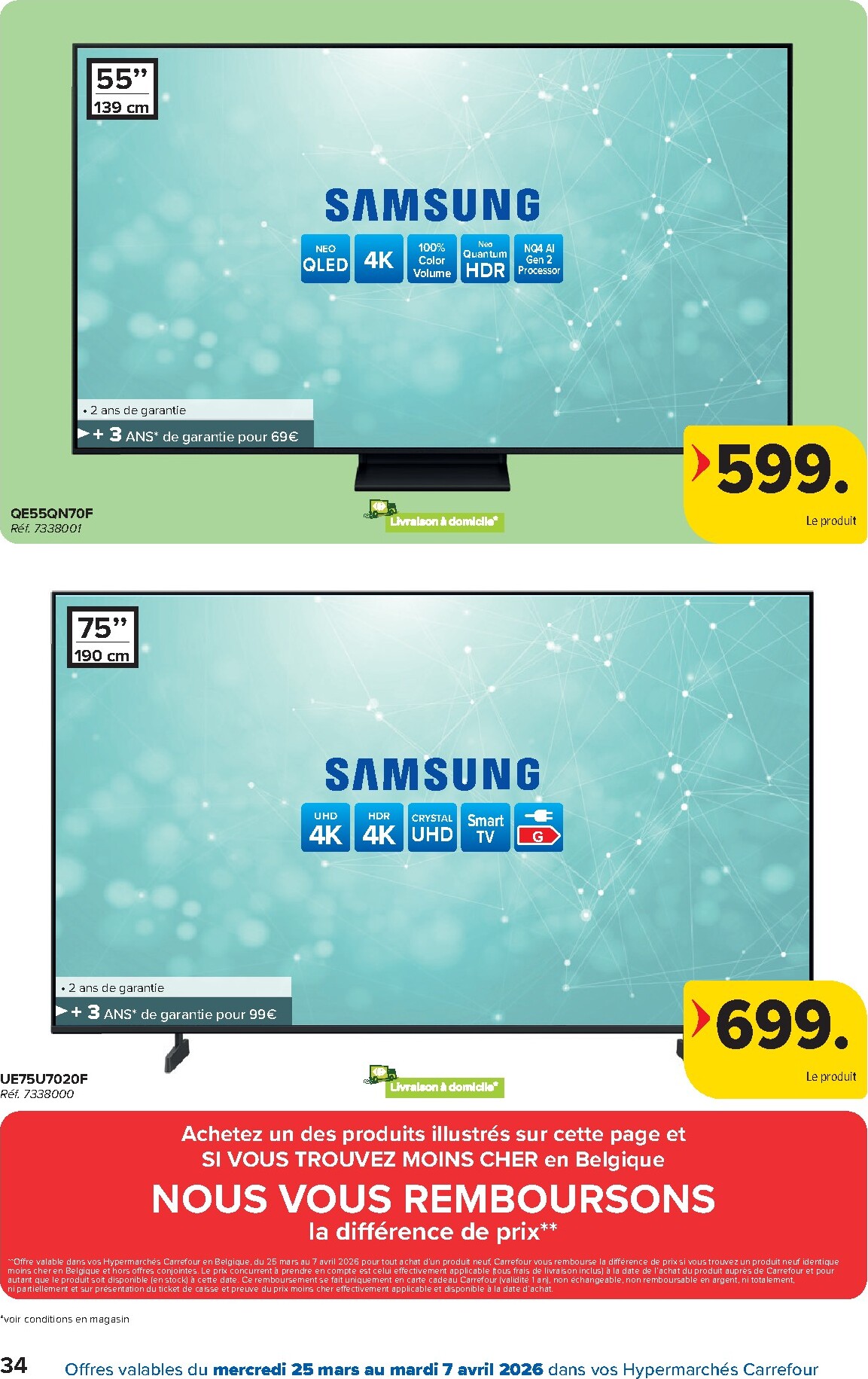 carrefour - De Carrefour Hypermarchés folder geldig vanaf 25/03/2026 t/m 07/04/2026 - page: 34