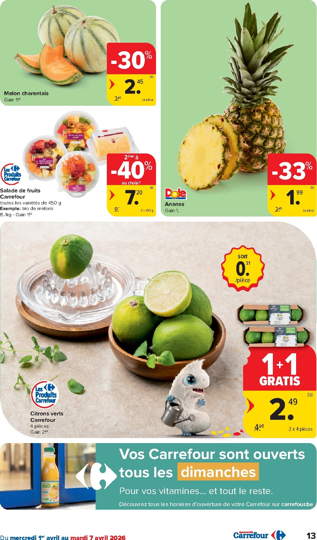 carrefour - De Carrefour Hypermarchés folder geldig vanaf 01/04/2026 t/m 13/04/2026 - page: 13