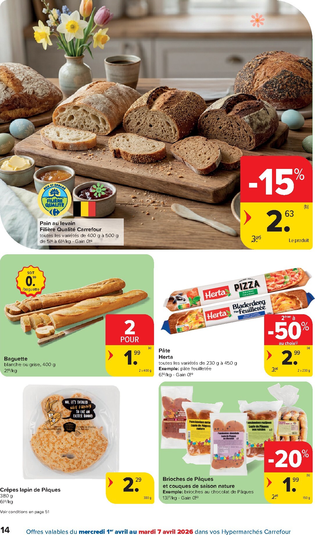 carrefour - De Carrefour Hypermarchés folder geldig vanaf 01/04/2026 t/m 13/04/2026 - page: 14