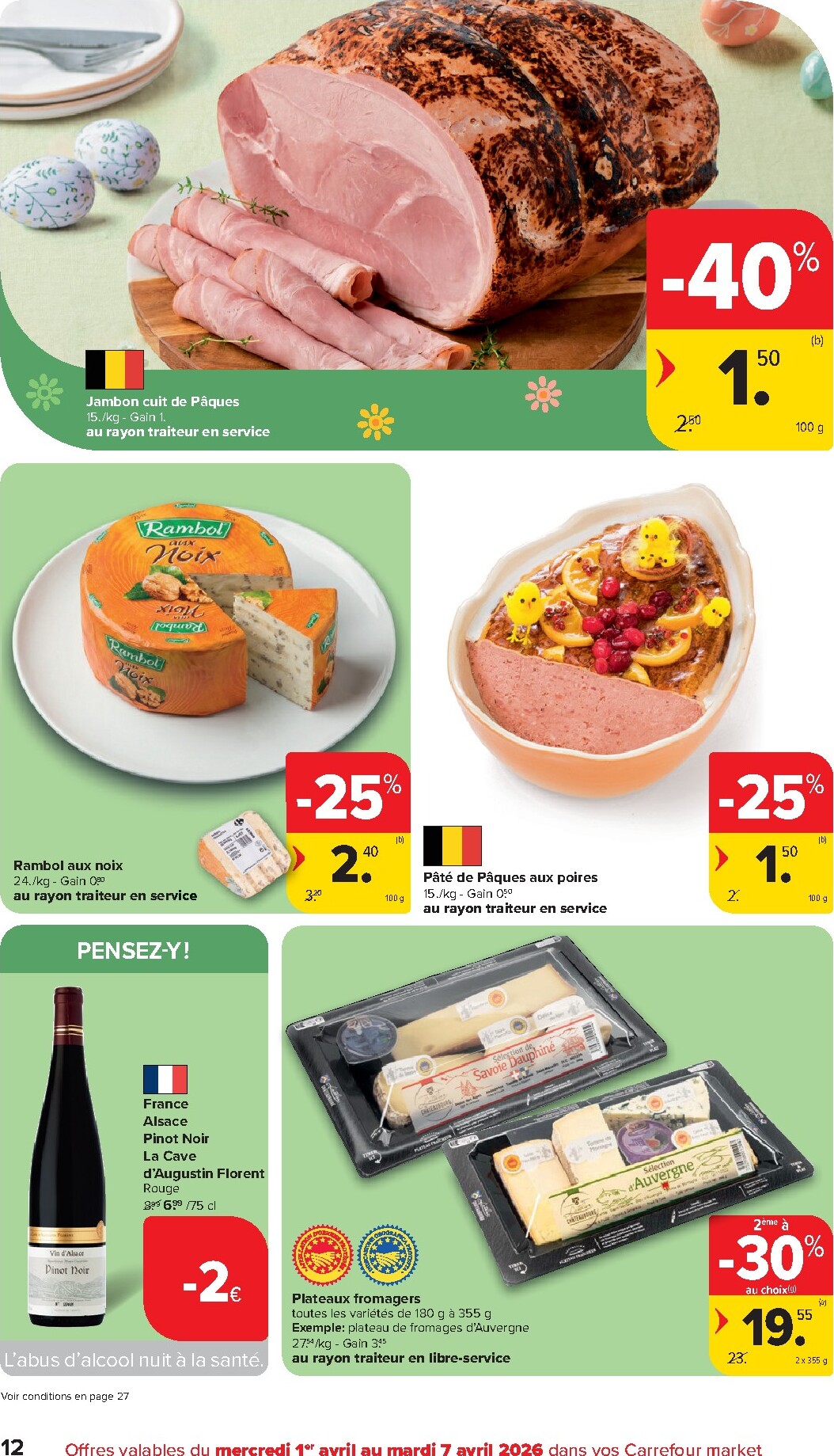 carrefour - De Carrefour Market folder geldig vanaf 01/04/2026 t/m 07/04/2026 - page: 12