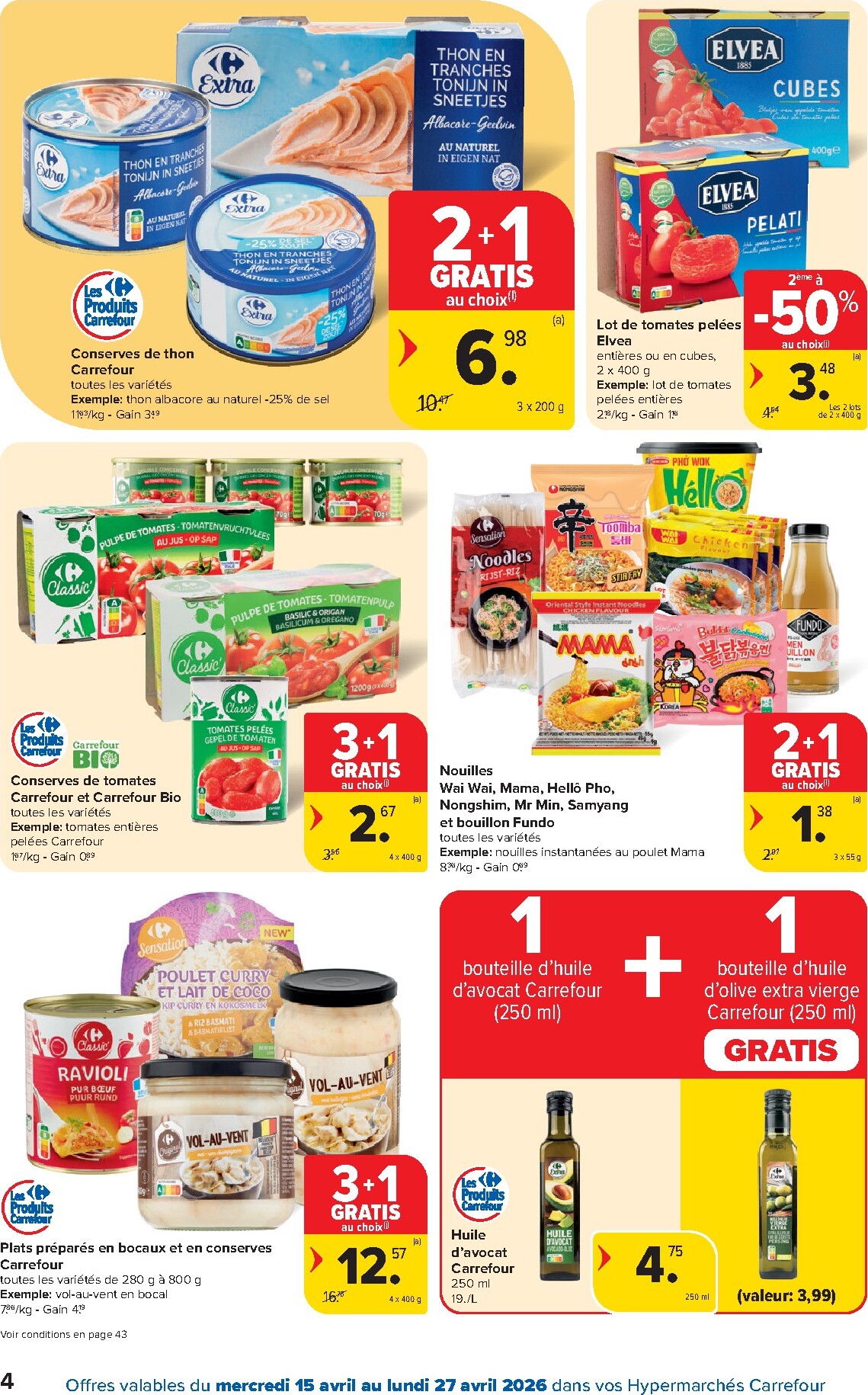 carrefour - Toekomstige Carrefour Hypermarchés folder geldig van woensdag 15/04/2026 tot maandag 27/04/2026 - page: 4