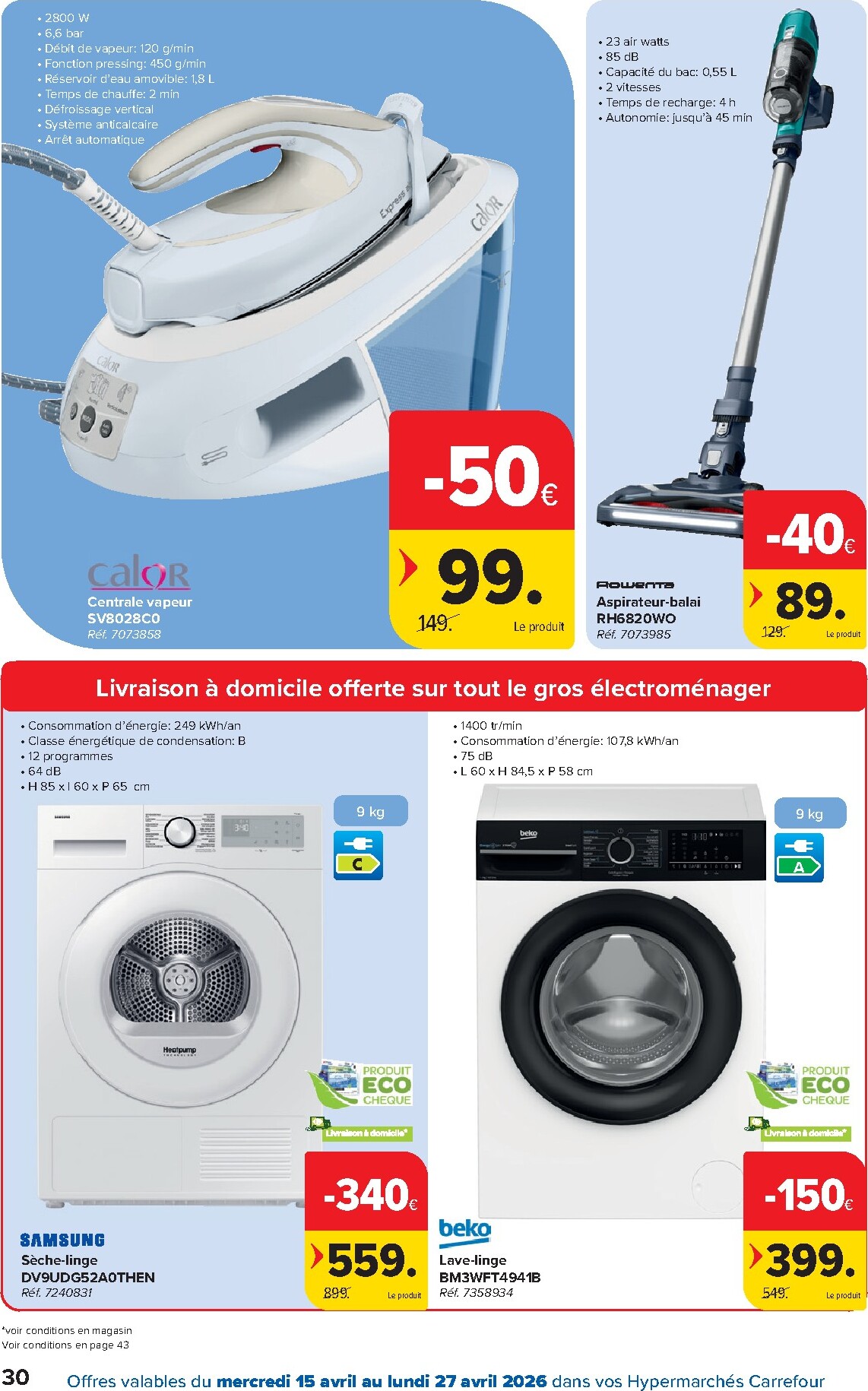 carrefour - Toekomstige Carrefour Hypermarchés folder geldig van woensdag 15/04/2026 tot maandag 27/04/2026 - page: 30