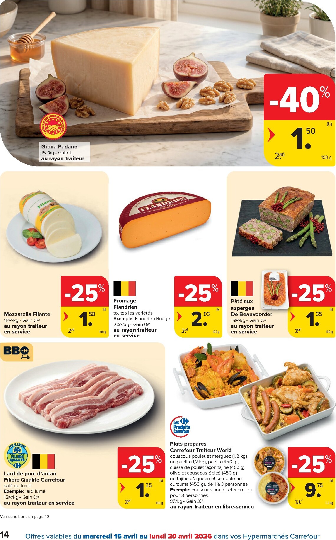 carrefour - Toekomstige Carrefour Hypermarchés folder geldig van woensdag 15/04/2026 tot maandag 27/04/2026 - page: 14