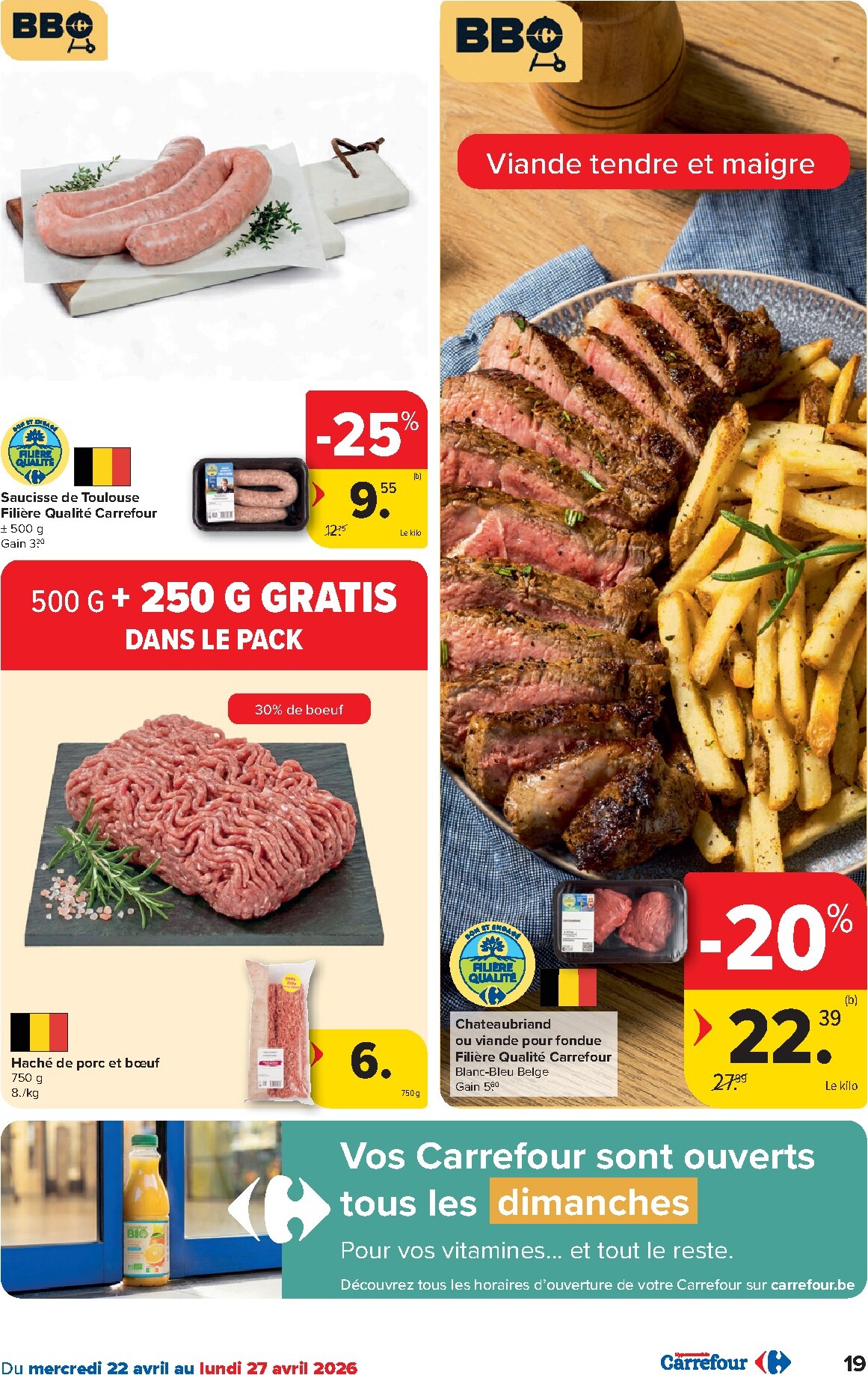 carrefour - Carrefour Hypermarchés folder voor volgende week van woensdag 22/04/2026 tot maandag 04/05/2026 - page: 19