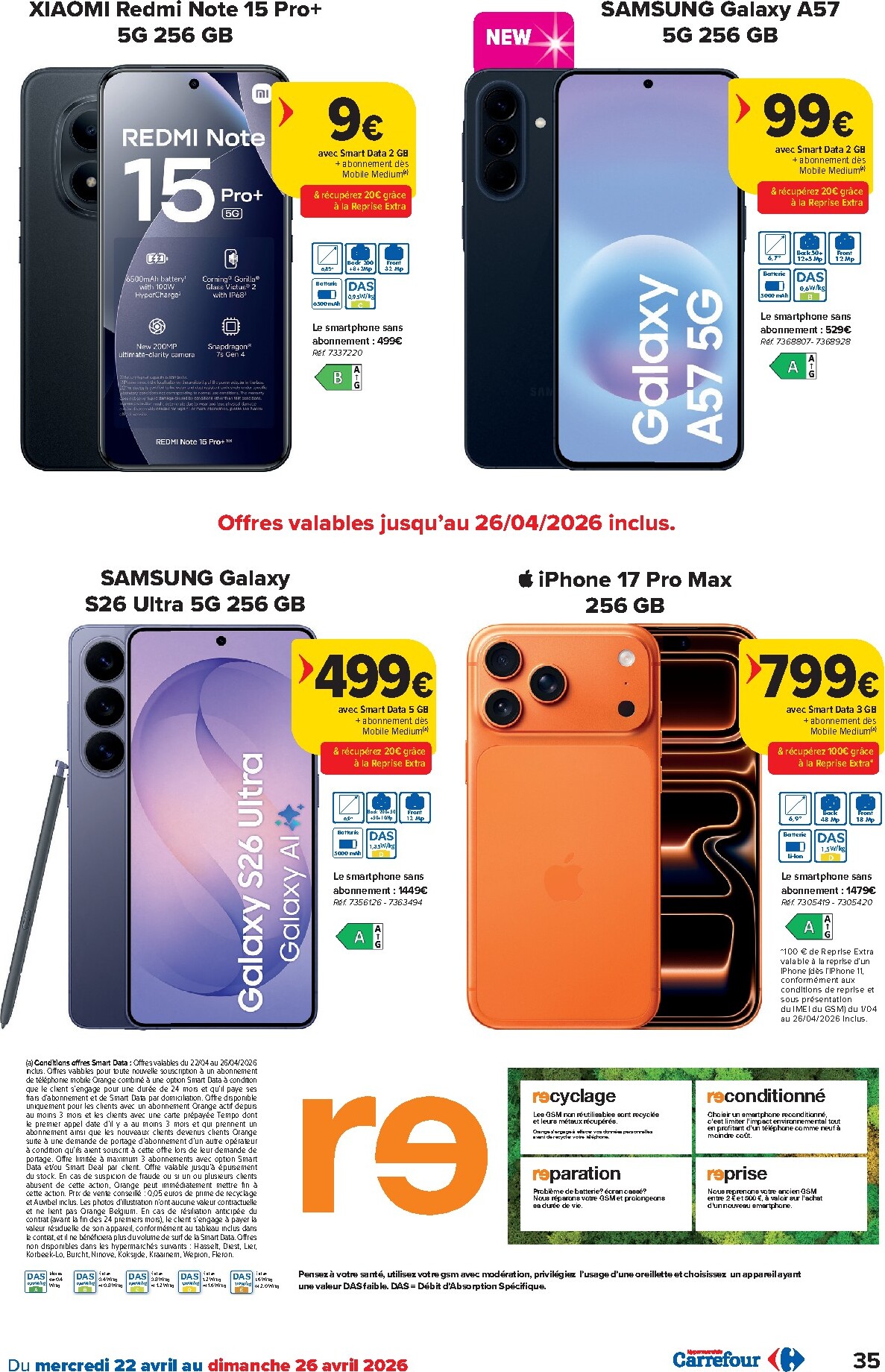 carrefour - Carrefour Hypermarchés folder voor volgende week van woensdag 22/04/2026 tot maandag 04/05/2026 - page: 35