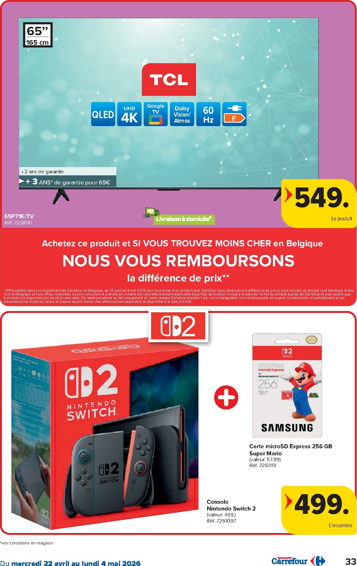 carrefour - Carrefour Hypermarchés folder voor volgende week van woensdag 22/04/2026 tot maandag 04/05/2026 - page: 33