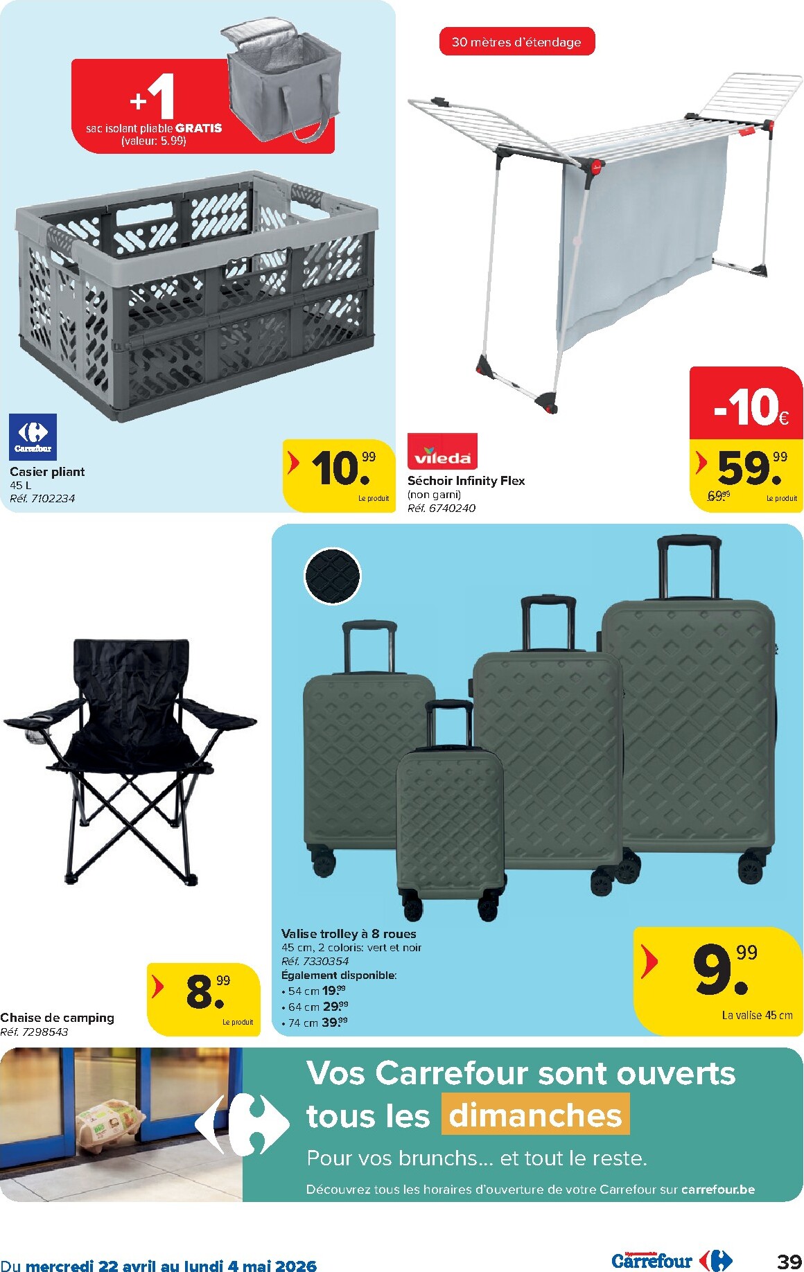 carrefour - Carrefour Hypermarchés folder voor volgende week van woensdag 22/04/2026 tot maandag 04/05/2026 - page: 39