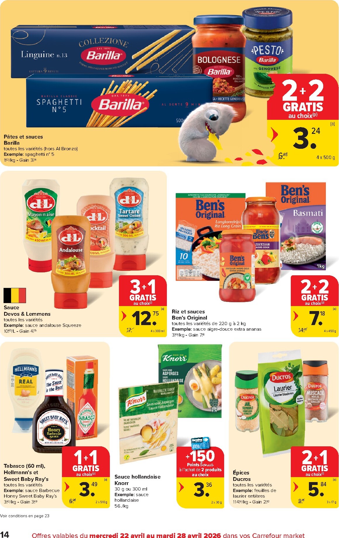 carrefour - Carrefour Market folder voor volgende week van woensdag 22/04/2026 tot dinsdag 28/04/2026 - page: 14