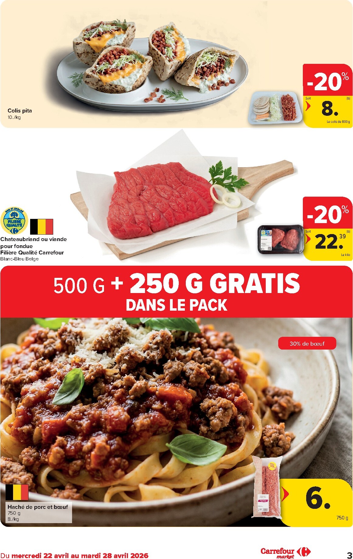carrefour - Carrefour Market folder voor volgende week van woensdag 22/04/2026 tot dinsdag 28/04/2026 - page: 3
