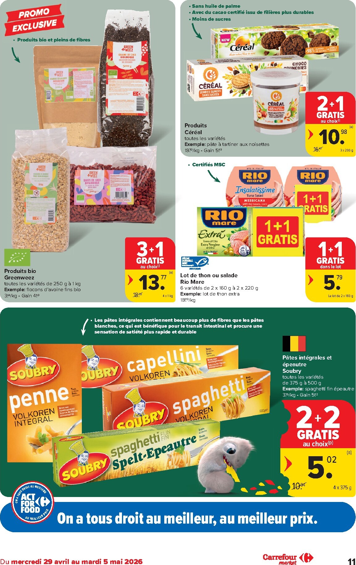 carrefour - Carrefour Market folder voor volgende week van woensdag 29/04/2026 tot dinsdag 05/05/2026 - page: 11