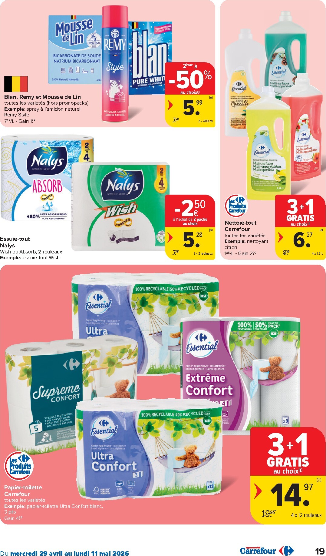 carrefour - Carrefour Hypermarchés folder voor volgende week van woensdag 29/04/2026 tot maandag 11/05/2026 - page: 19